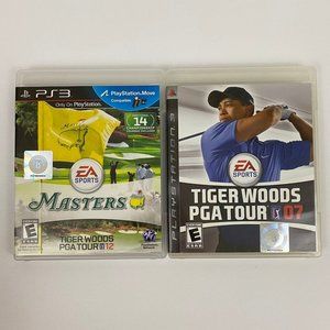 Golf PGA Tour Games PS3 Masters Tiger Woods Video Game - Lot of 2